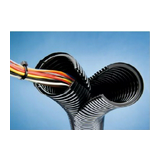 Gégecső hasított 10m 70mm-átmérő polipropilén (PP) fekete CO-FLEX NW70-PP-BK Hellermann Tyton