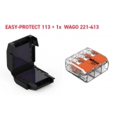 Géltechnológiás kötődoboz +1xWago221-413 1kV IPX8 gél 3x 0,2-4mm2 / Easy-Protect 113 Cellpack