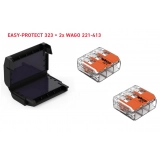Géltechnológiás kötődoboz +2xWago221-413 1kV IPX8 gél 6x 0,2-4mm2 / Easy-Protect 323 Cellpack