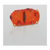 Gipszkarton szerelvénydoboz 2-es ovális 143mm 72mmx 67mm-átmérő narancs műanyag BatiBox LEGRAND