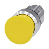 Gomba nyomófej fém d22 30mm-fej sárga visszaugró SIRIUS ACT SIEMENS