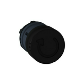 Gomba nyomófej d22 30mm fekete reteszelt fordító nyugtázás Harmony XB5 Schneider
