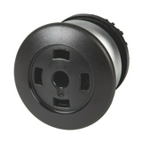 Gomba nyomófej d22 36.5mm fekete visszaugró M22-DP-S-X EATON