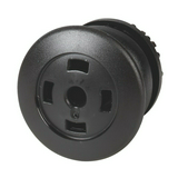 Gomba nyomófej d22 36.5mm fekete visszaugró M22S-DP-S-X EATON