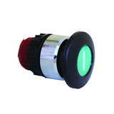 Gomba nyomófej d22 36mm 36mm zöld visszaugró VA Elektronika