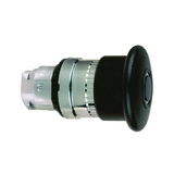 Gomba nyomófej d22 40mm fekete/fehér reteszelt húzó nyugtázás Harmony XB4 Schneider