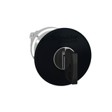 Gomba nyomófej d22 40mm fekete/fehér reteszelt kulcs-nyugtázás Harmony XB4 Schneider