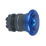 Gomba nyomófej d22 40mm kék reteszelt világító fordító nyugtázás Harmony XB5 Schneider