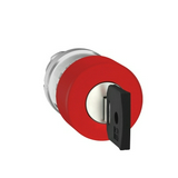 Gomba nyomófej d22 vészleállító 30mm piros/zöld reteszelt kulcs-nyugtázás Harmony XB4 Schneider