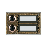 Csengőnyomó panel 62x98x15mm 2-lakás falonkívüli bronz bronz ETA 502 G GROTHE