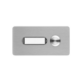 Csengőnyomó panel LED/8-16VADC1,5A 120x60x18(22)mm 1-lakás falonkívüli ETA 521 V2A AP sw GROTHE