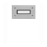 Csengőnyomó panel 1oszlop izzó(nélkül) 24V/1A 72x121mm 1-lakás süllyesztett ETA 801 EV1 GROTHE