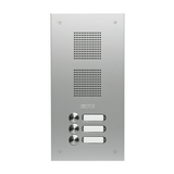 Csengőnyomó panel 1oszlop LED/8-16VADC  160x318x56mm 3-lakás ezüst Robusta EV1 TS 787 1-3 GROTHE