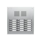 Csengőnyomó panel 3oszlop LED/8-16VADC  320x320x57mm 18-lakás ezüst Robusta EV1 TS 787 3-6 GROTHE