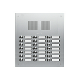 Csengőnyomó panel 3oszlop LED/8-16VADC  320x344x57mm 21-lakás ezüst Robusta EV1 TS 787 3-7 GROTHE