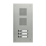 Csengőnyomó panel 1oszlop LED/8-16VADC  160x318x56mm 3-lakás sokerű Robusta V2A TS 788 1-3 GROTHE