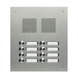 Csengőnyomó panel 2oszlop LED/8-16VADC  240x272x56mm 8-lakás sokerű Robusta V2A TS 788 2-4 GROTHE