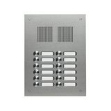 Csengőnyomó panel 2oszlop LED/8-16VADC  240x320x56mm 12-lakás Robusta V2A TS 788 2-6 GROTHE