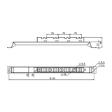 Gyűjtősíntartó (2db) függőleges 4-pólus 3200A 75mm-síntáv Spacial SF Schneider