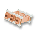 Gyűjtősíntartó 3x 40…160x10mm 3-pólus 5500A 125mm-síntáv SH125 Schmidt