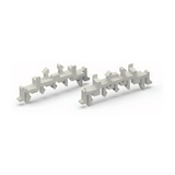 Gyűjtősíntartó 5.5mm-sz 15.5mm-ma 49.7mm-mé műanyag szürke zárt WAGO
