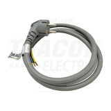 Hálózati csatlakozókábel 3680W H03VV-F 3x 2.5mm2 3m SCHUKO dugó pipa érvéghüvely 16A TRACON