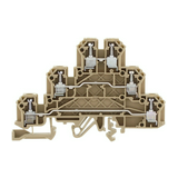 Háromszintes sorkapocs 2,5mm2 TS32/35 24A 250V csavaros bézs IKD2,5/Q CONTA-CLIP
