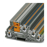 Háromszintes sorkapocs 2,5mm2 TS35 20A 400V dugaszolható szürke PTI 2,5-PE/L/NT PHOENIX CONTACT