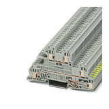 Háromszintes sorkapocs 4mm2 TS35 21A 400V csavaros szürke UTI 2,5-PE/L/L PHOENIX CONTACT