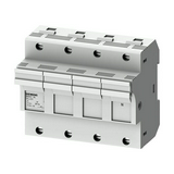 Hengeres-biztosító aljzat sorolható 4P 14x51mm-betét 690V 6M kalapsínre SENTRON SIEMENS