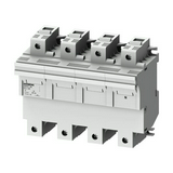 Hengeres-biztosító aljzat sorolható 4P 22x58mm-betét 690V 8M kalapsínre SENTRON SIEMENS