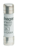 Hengeres biztosítóbetét aM (berendezésvédő) 10x38mm 2A 500V LF Hager