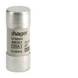 Hengeres biztosítóbetét aM (berendezésvédő) 22x58mm 20A 690V LF Hager