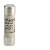 Hengeres biztosítóbetét gL/gG (kábel-/készülékvédő) 14x51mm 50A 400V AC LF Hager