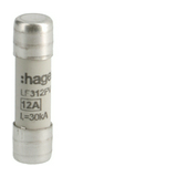 Hengeres biztosítóbetét napelemhez 10x38mm 12A LF Hager
