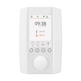 Kezelő hőérzékelő terem Modbus forgató/nyomógombbal 0-50°C IP30 NOVOS7 temp RS485 Thermokon