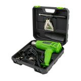 Elektromos hőlégfúvó pisztoly zöld 2000W 220-240V 50-60Hz 300-600°C 300l/min lépésenként TRACON