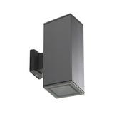 Homlokzatvilágító lámpatest kétirányú falonkívüli 2x 60W 220-240V E27 IP54 LART EL-260-GR KANLUX