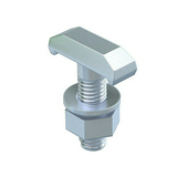 Horogfejű csavar anyával MS4022-sínhez acél 6 30mm 17mm-sz/fej MS40HB M6x30 ZL OBO-BETTERMANN