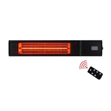 Hősugárzó fali fekete távirányítható fali sugárzó 2000W-max. 9-fokozatú 220-240V IP65 e2 elektro