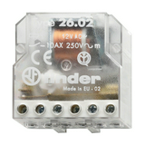Impulzusrelé 10A 230V AC-műk. 50Hz 800W/izzó 400VA/fcső 2z 26.02.8.230.0000 FINDER