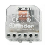 Impulzusrelé 10A 24V AC-műk. 800W/izzó 400VA/fcső 1z 26.01.8.024.0000 FINDER