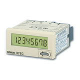 Impulzusszámláló összegző kontaktus bemenet előlapba 7digit 30Hz H7EC-N OMRON