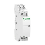 Installációs kontaktor sorolható 25A 250V AC 2-z 220V AC-műk 1mod Acti9 iCT Schneider