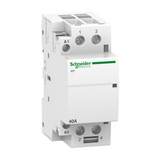 Installációs kontaktor sorolható 40A 250V AC 2-z 220-240V AC-műk 2mod Acti9 iCT Schneider