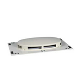 Tető átszellőzött porszórt acél 650mm-sz 600mm-mé fehér Prisma P Schneider
