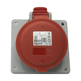 Ipari dugalj beépíthető 3P+N+E 16A 400V(50+60Hz) piros P17 Tempra PRO Dafbe-164k06 LEGRAND