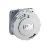 Ipari dugalj beépíthető 2P 40-50V(50+60Hz) fehér egyenes 16A IP67 műanyag PratiKa Schneider