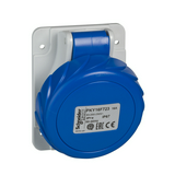 Ipari dugalj beépíthető 2P+E 16A 230V(50+60Hz) kék ferde IP67 műanyag PratiKa Schneider