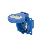 Ipari dugalj beépíthető 2P+E 16A 2P 230V műanyag kék egyenes csavaros IP54 IEC309HP GEWISS